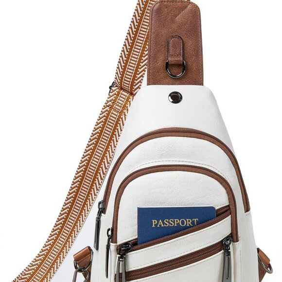 Multi-Functional Faux Leather Sling Bag - Perfect Gift for Fashion-Forward Women - Picture 1 of 9